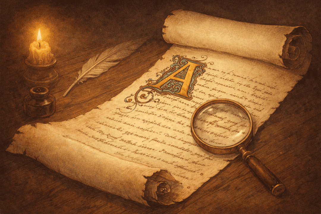 The Glossary scroll — key terms defined