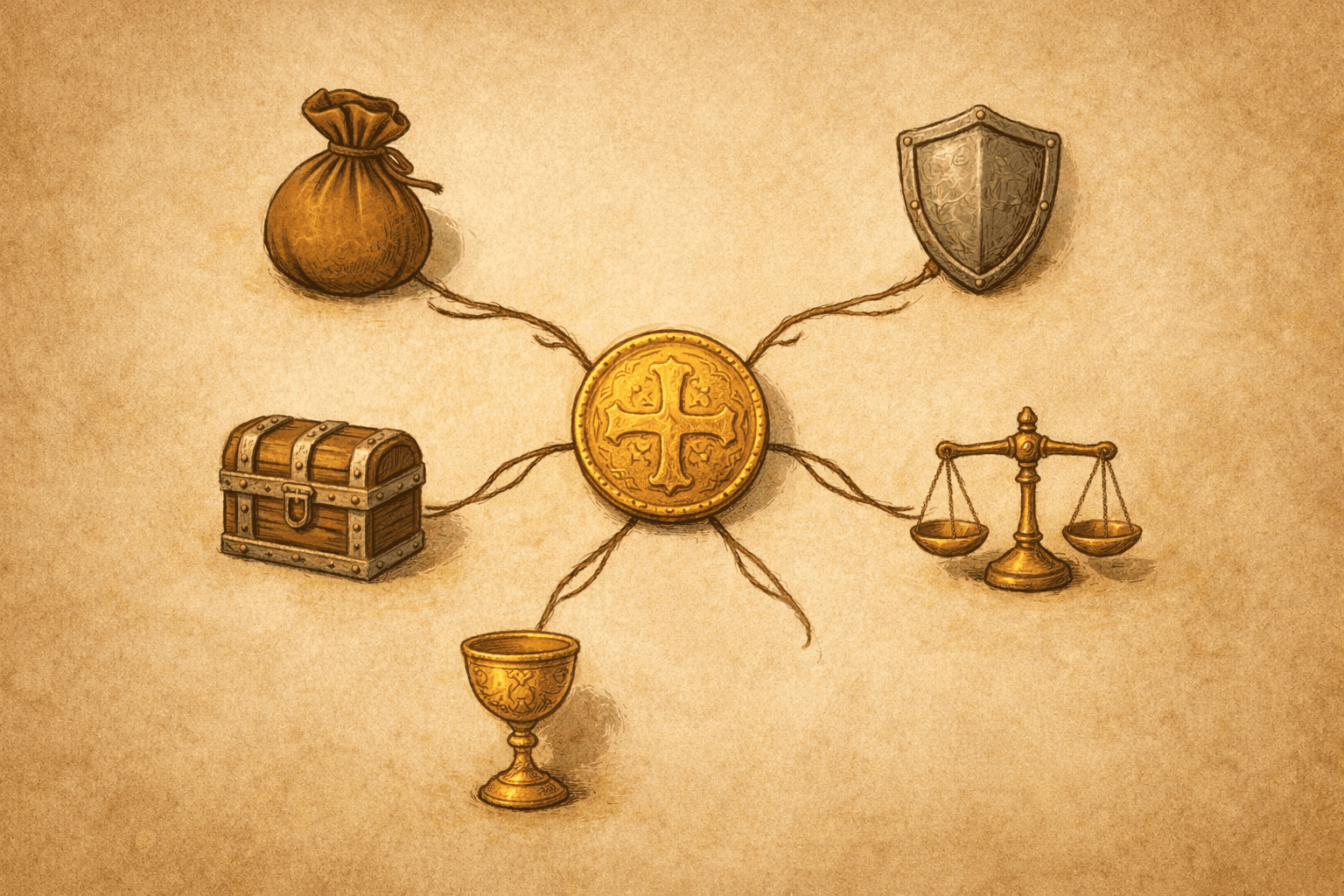 Diagram of the five token pools